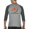 Image de T-shirt baseball Heather DK Char/Med HTHR grey - 17814
